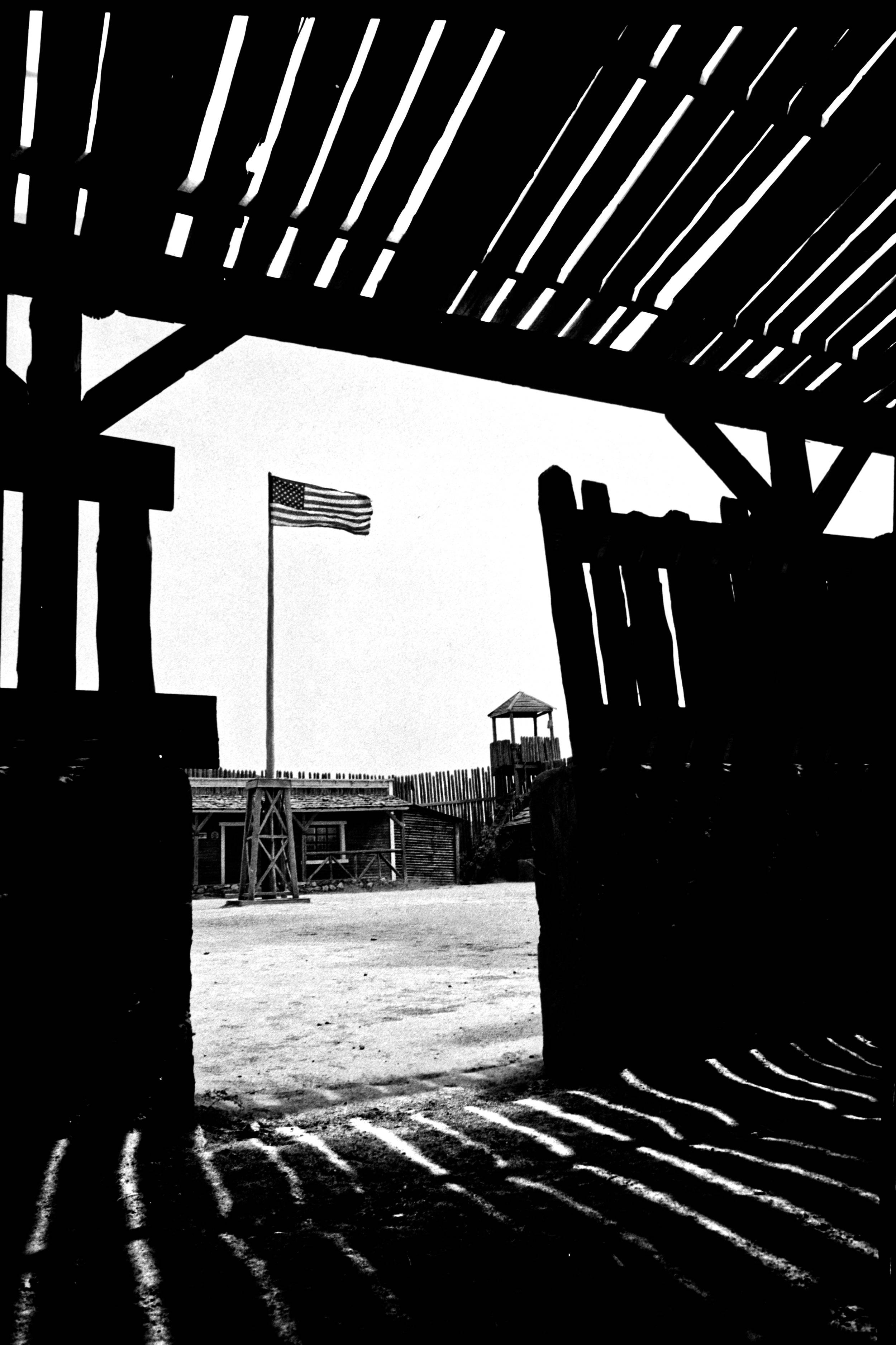 Western movie set film photography - Tabernas Desert cinematic scenery analog photography