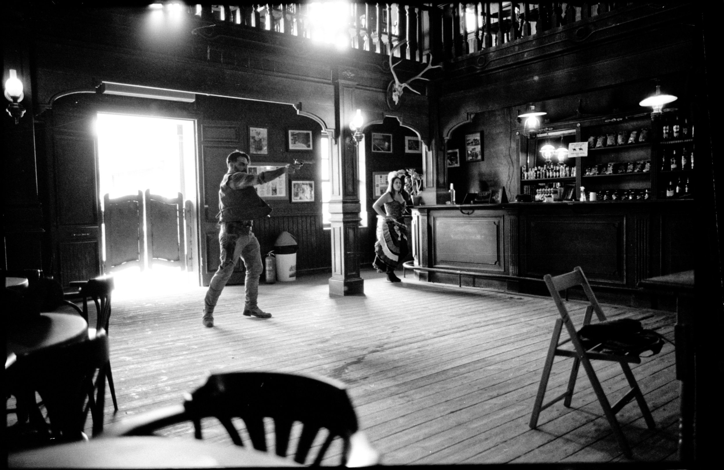 Lonesome Jack film photography - Black and white western cinematic story